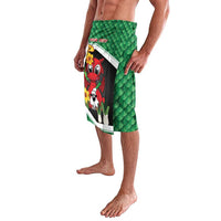 Saint David's Day Personalized Lavalava Green Welsh Dragon Daffodil Sheep Leak - Wonder Print Shop