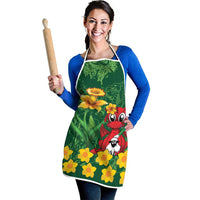 Saint David's Day Apron Welsh Dragons Yellow Daffodils - Wonder Print Shop