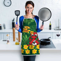 Saint David's Day Apron Welsh Dragons Yellow Daffodils - Wonder Print Shop