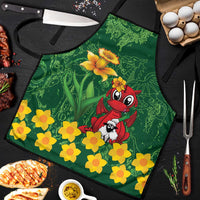 Saint David's Day Apron Welsh Dragons Yellow Daffodils - Wonder Print Shop