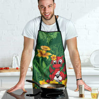 Saint David's Day Apron Welsh Dragons Yellow Daffodils - Wonder Print Shop