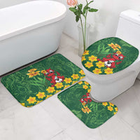 Saint David's Day Bathroom Set Welsh Dragons Yellow Daffodils - Wonder Print Shop