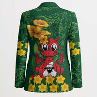 Saint David's Day Blazer Welsh Dragons Yellow Daffodils - Wonder Print Shop