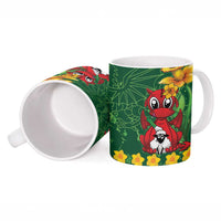 Saint David's Day Ceramic Mug Welsh Dragons Yellow Daffodils - Wonder Print Shop