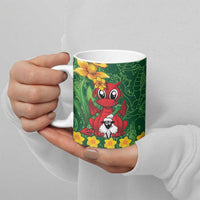 Saint David's Day Ceramic Mug Welsh Dragons Yellow Daffodils - Wonder Print Shop