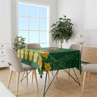 Saint David's Day Tablecloth Welsh Dragons Yellow Daffodils - Wonder Print Shop