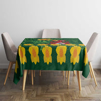 Saint David's Day Tablecloth Welsh Dragons Yellow Daffodils - Wonder Print Shop
