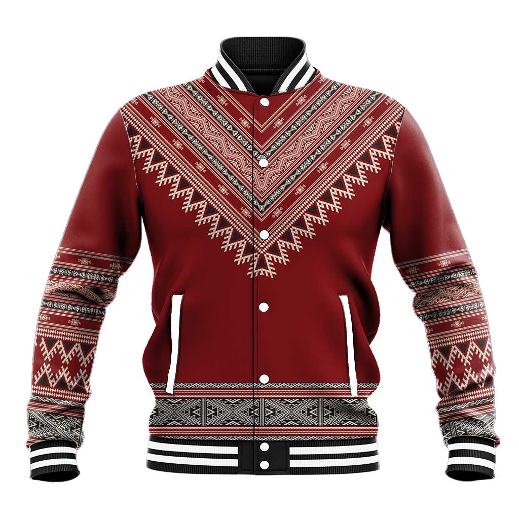 Tunisian Embroidery Pattern Baseball Jacket - Wonder Print Shop