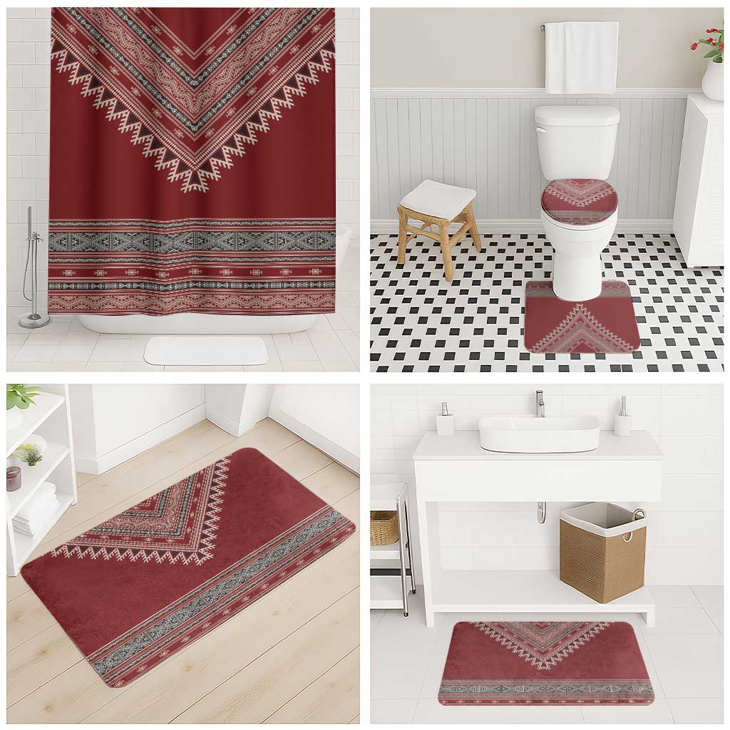 Tunisian Embroidery Pattern Bathroom Set - Wonder Print Shop
