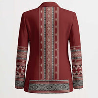 Tunisian Embroidery Pattern Blazer - Wonder Print Shop