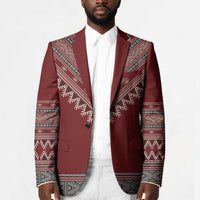 Tunisian Embroidery Pattern Blazer - Wonder Print Shop