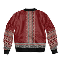 Tunisian Embroidery Pattern Bomber Jacket - Wonder Print Shop