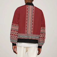 Tunisian Embroidery Pattern Bomber Jacket - Wonder Print Shop