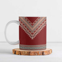 Tunisian Embroidery Pattern Ceramic Mug - Wonder Print Shop