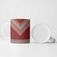 Tunisian Embroidery Pattern Ceramic Mug - Wonder Print Shop