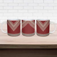 Tunisian Embroidery Pattern Ceramic Mug - Wonder Print Shop