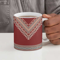 Tunisian Embroidery Pattern Ceramic Mug - Wonder Print Shop