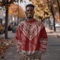 Tunisian Embroidery Pattern Sweatshirt - Wonder Print Shop