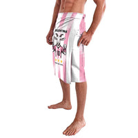 Pink and white striped Argentina lavalava shorts with goat mascot and number 10