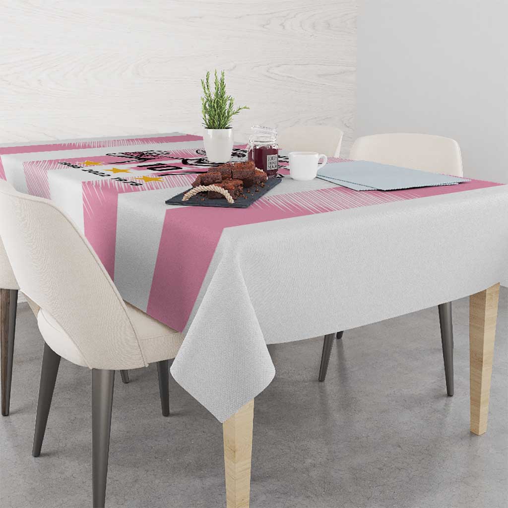 Pink Argentina 10 Goat Tablecloth History Champions World Cup