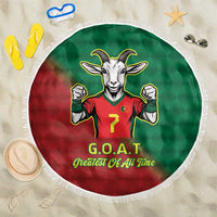 Portugal Seven Goat Flag Colors Beach Blanket