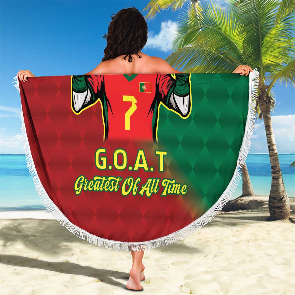 Portugal Seven Goat Flag Colors Beach Blanket