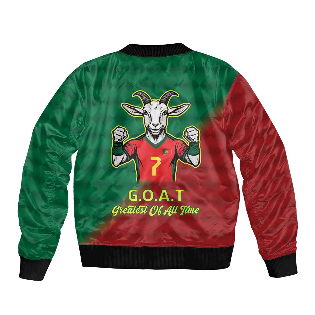 Portugal Seven Goat Flag Colors Bomber Jacket