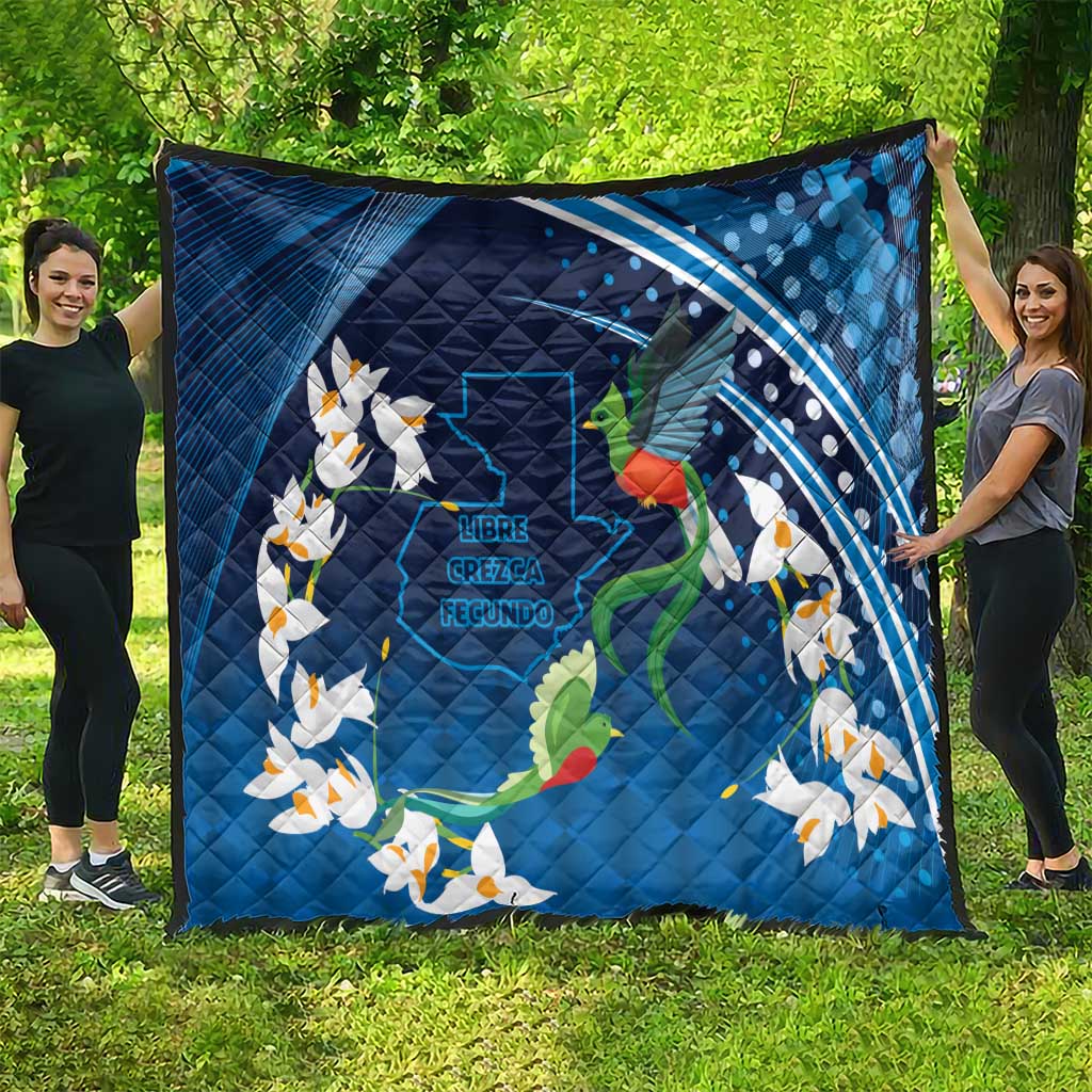 Guatemala Quetzal Bird Quilt Libre Crezca Fecundo
