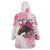 Personalized Kentucky Horse Race Wearable Blanket Hoodie Big Hats And Horses Pink Out Party