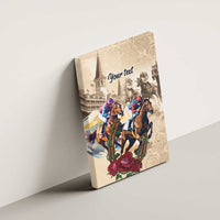 Personalized Kentucky Horse Race Canvas Wall Art Race for Rosse
