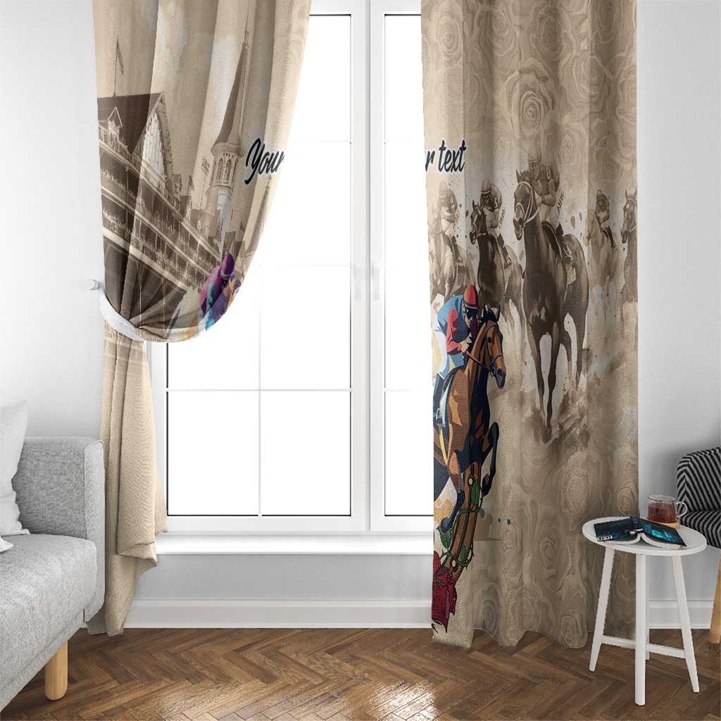 Personalized Kentucky Horse Race Window Curtain Race for Rosse
