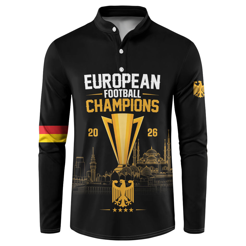 German European Football Champions Button Sweatshirt May 20 Final Night Istanbul