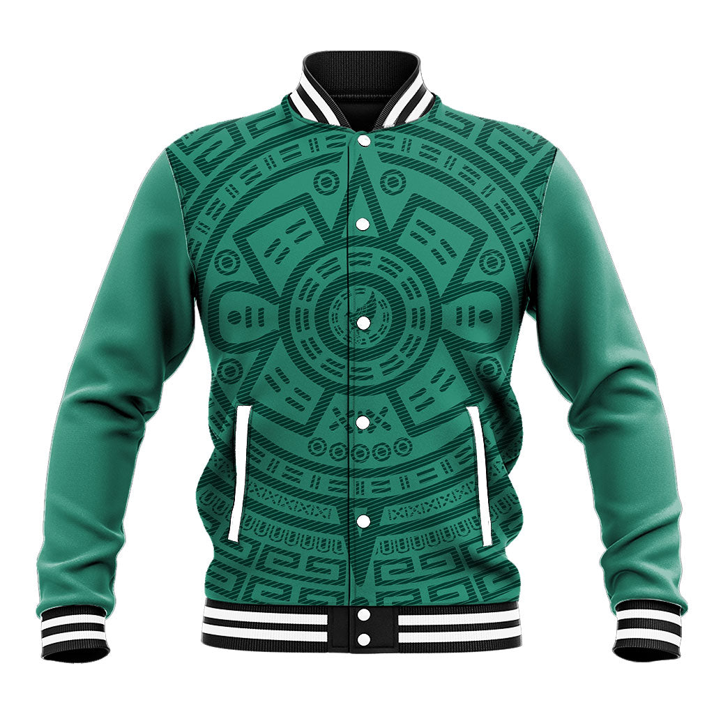El Tri Mexico World Football 2026 Baseball Jacket Simple Calendario Azteca-inspired