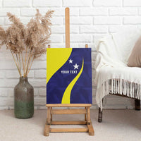 Felis dia di Bandera Curacao Personalized Canvas Wall Art Curacao Flag Style - Wonder Print Shop