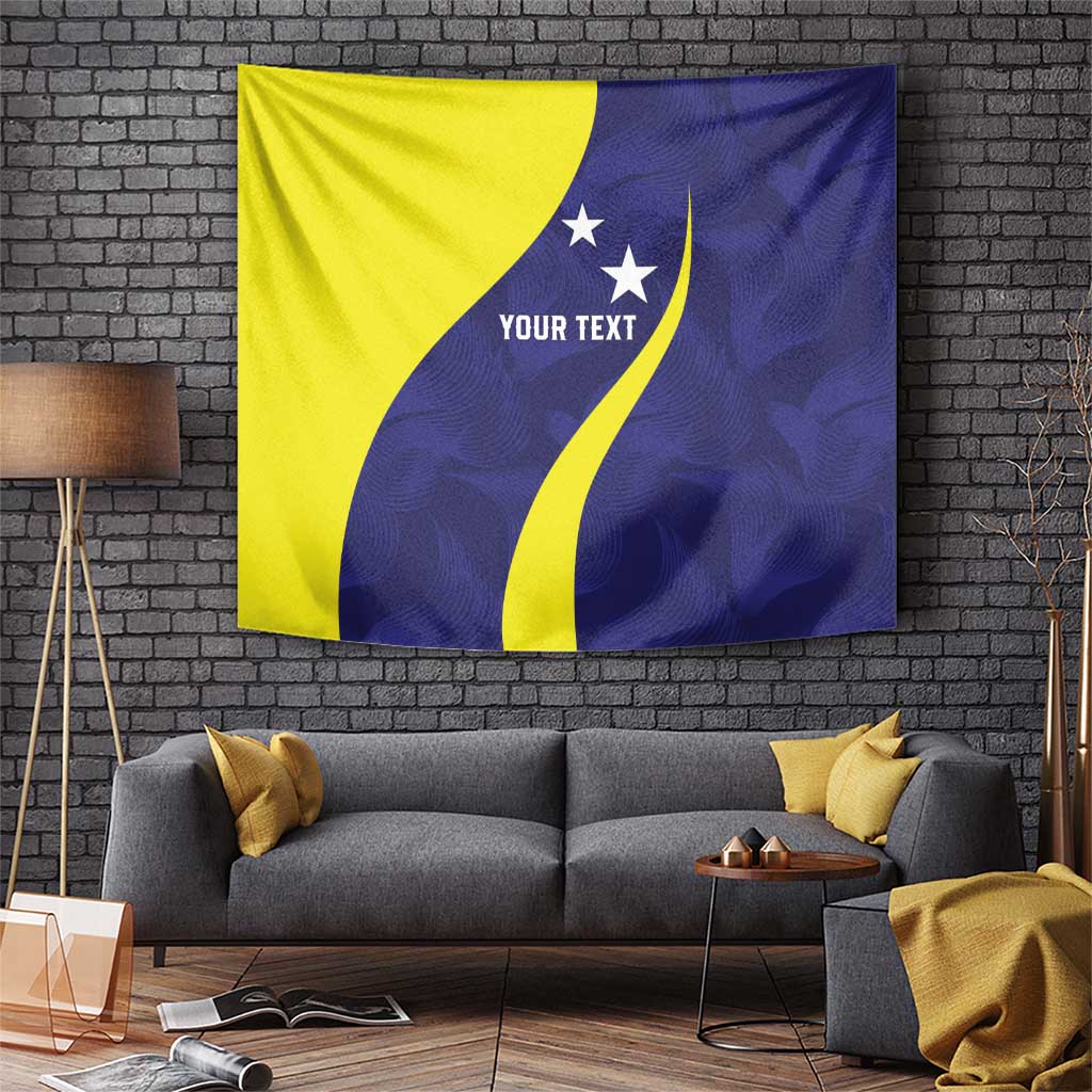 Felis dia di Bandera Curacao Personalized Tapestry Curacao Flag Style - Wonder Print Shop
