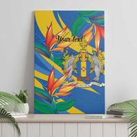 Bird of Paradise Flower Madeira Personalized Canvas Wall Art - Wonder Print Shop