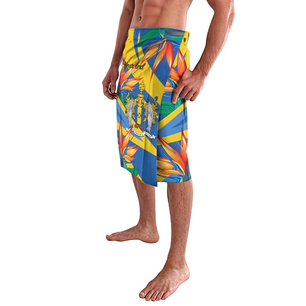 Bird of Paradise Flower Madeira Personalized Lavalava - Wonder Print Shop