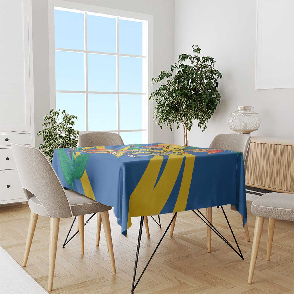 Bird of Paradise Flower Madeira Personalized Tablecloth - Wonder Print Shop