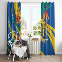 Bird of Paradise Flower Madeira Personalized Window Curtain - Wonder Print Shop