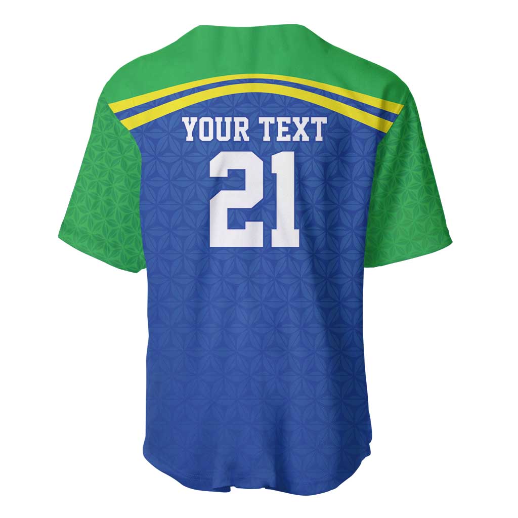 Tanzania Cricket Custom Baseball Jersey The Cows Tanzania Pattern - Wonder Print Shop