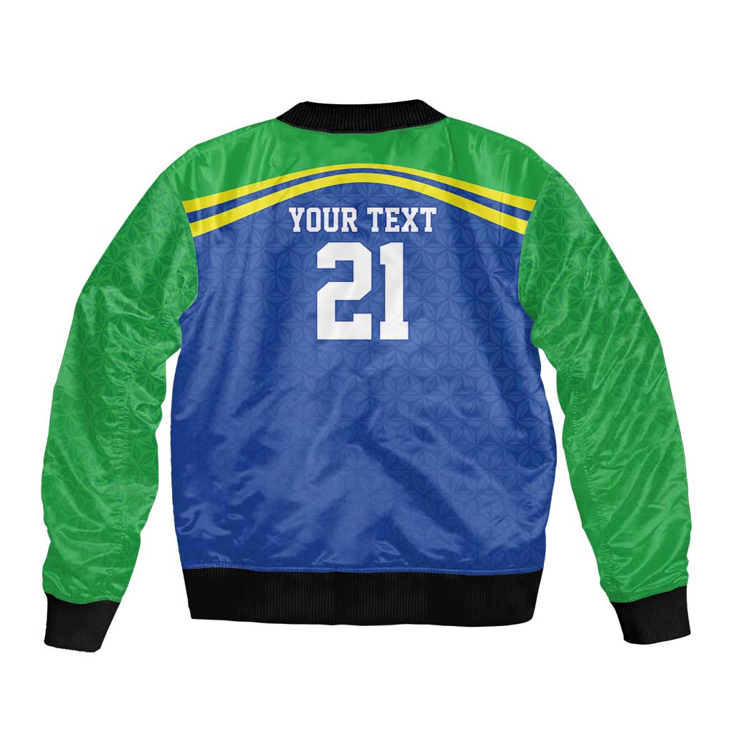 Tanzania Cricket Custom Bomber Jacket The Cows Tanzania Pattern - Wonder Print Shop