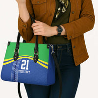 Tanzania Cricket Custom Leather Bag The Cows Tanzania Pattern - Wonder Print Shop