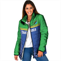 Tanzania Cricket Custom Padded Jacket The Cows Tanzania Pattern - Wonder Print Shop