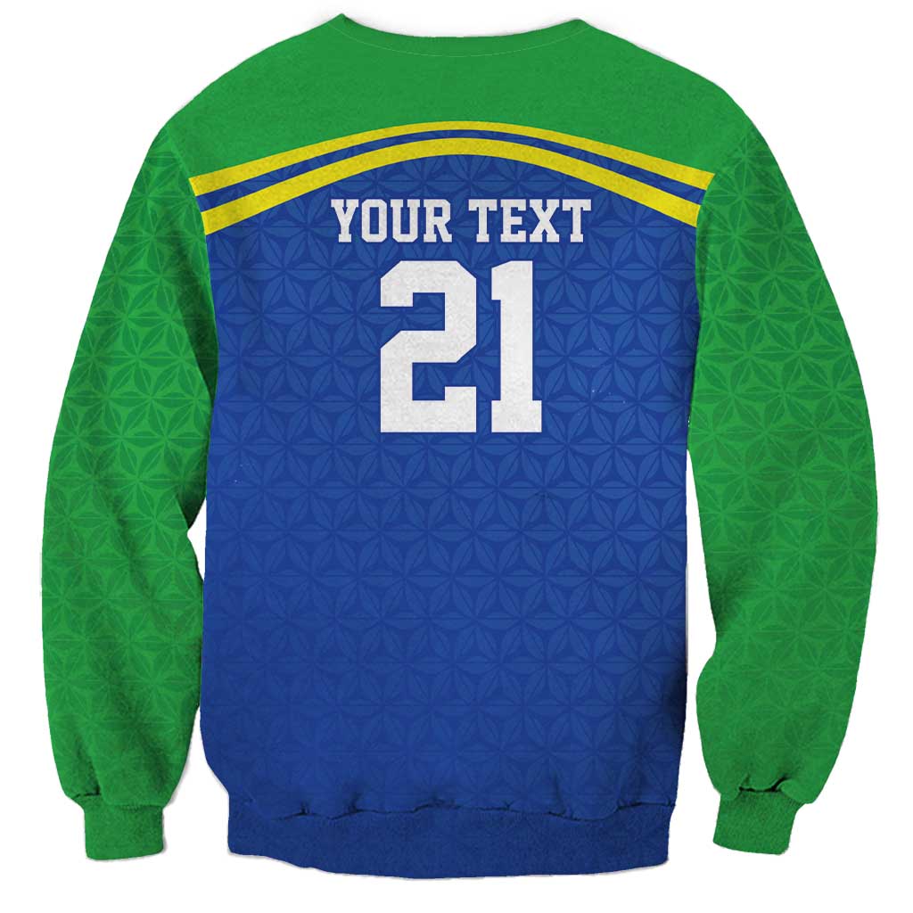 Tanzania Cricket Custom Sweatshirt The Cows Tanzania Pattern - Wonder Print Shop