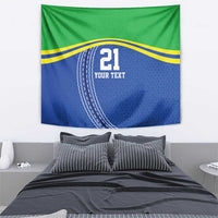Tanzania Cricket Custom Tapestry The Cows Tanzania Pattern - Wonder Print Shop