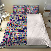 African Ndebele Art Patterns Bedding Set Beige Half Style