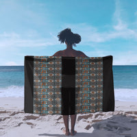 African Ndebele Traditional Attire Sarong Black Ndebele Stripe