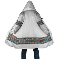 African Ndebele Traditional Attire Cloak White Ndebele Stripe