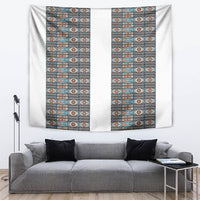 African Ndebele Traditional Attire Tapestry White Ndebele Stripe