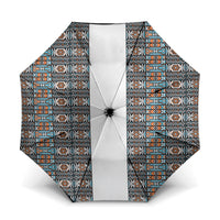 African Ndebele Traditional Attire Umbrella White Ndebele Stripe